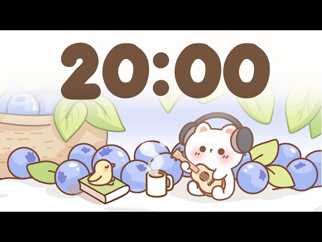 20 Minute Timer 🐱 Study Timer for Classroom Focus