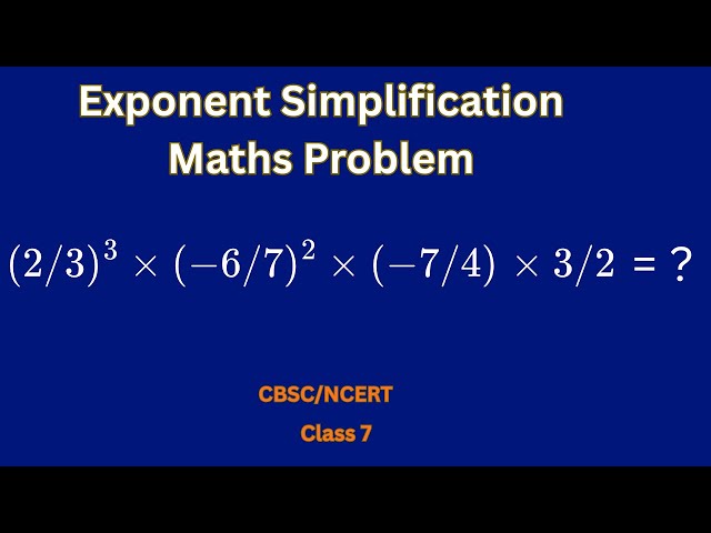 How to Simplify Exponential & Power Fast | 2026 Exam Preparation #class7maths #cbse