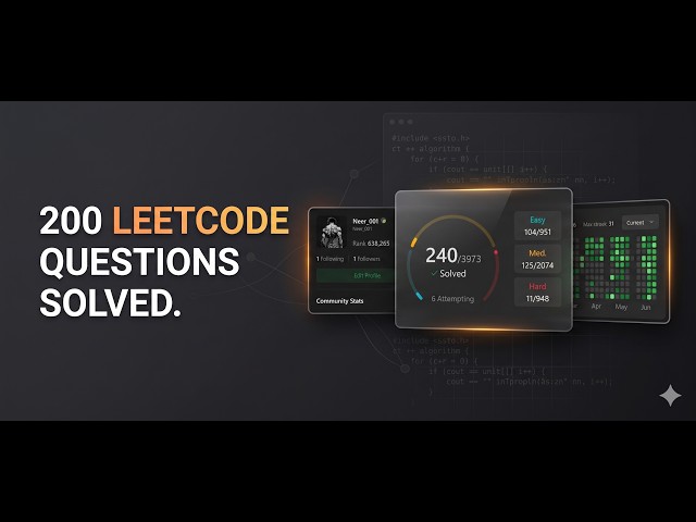 I solved 200 Leetcode questions  Here's 5 things I learnt