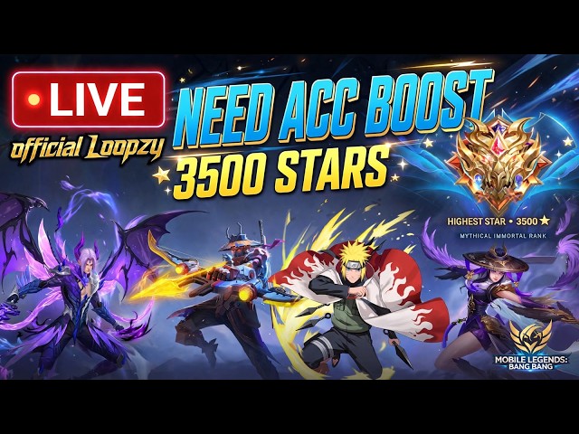 NEED AN ACC TO BOOST   | MLBB LIVE🔴