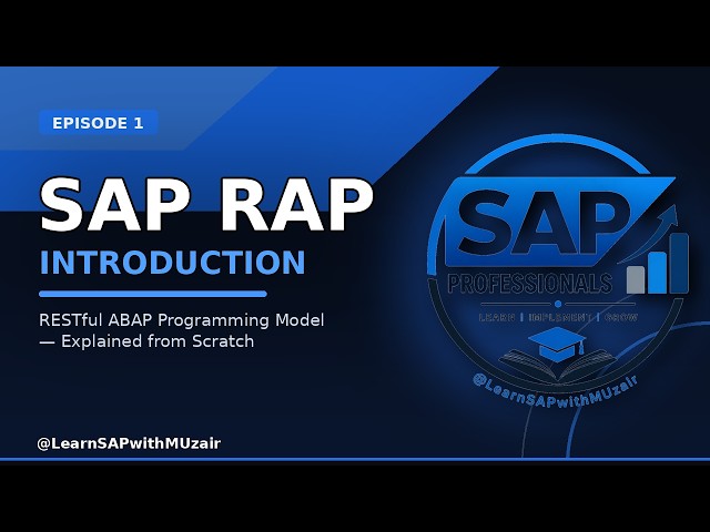 SAP RAP Introduction | RESTful ABAP Programming Model Explained