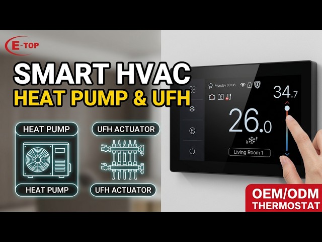 Smart Multi-Zone Central HVAC Controller for Heat Pump & UFH