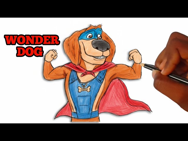 How to Draw Wonder Dog from Wonder Dog Movie | Step by Step Tutorial
