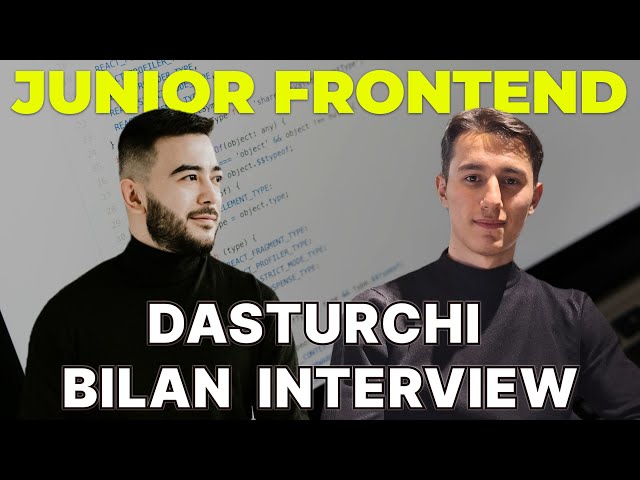 #4 Junior Frontend Dasturchi bilan Interview: Ko'p beriladigon Savollar va Javoblar