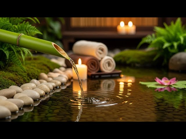 🕯️🎹 Spa Zen Water Sounds with Gentle Piano | Calm Mind & Inner Peace