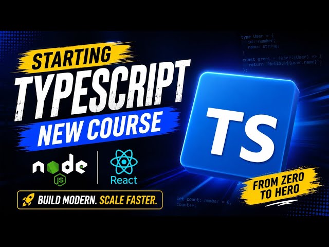 TypeScript Tutorial for Beginners 🔥 | Complete TypeScript Course 2026 | Lecture 1