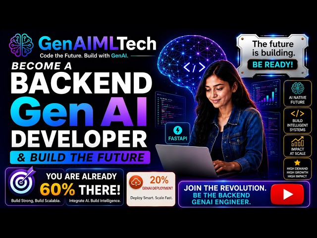🚀 Become a Backend GenAI Developer in 2026 | Complete Roadmap + Career Guide