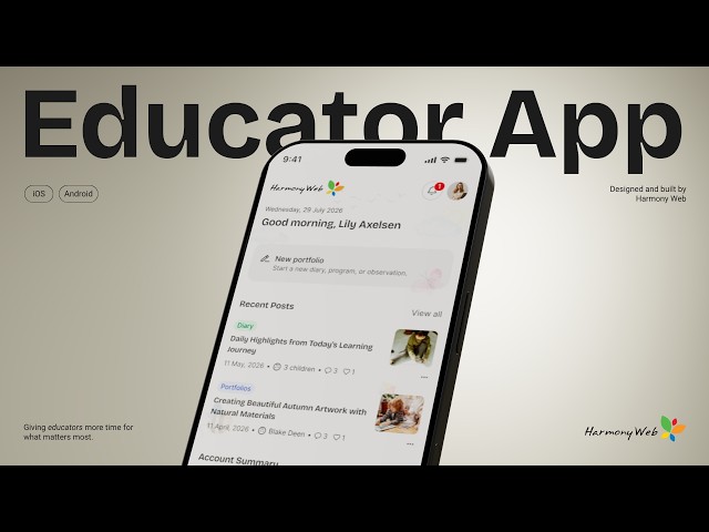 Harmony Web for Educators App