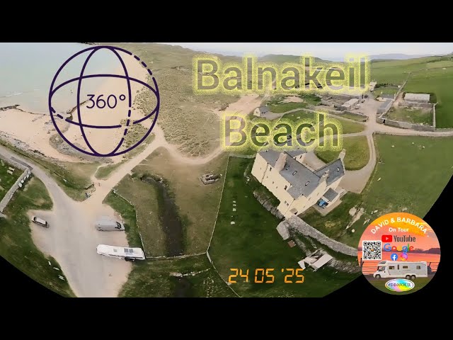 Durness Balnakeil beach birds eye view vr360 #b15dov  #db07our  #randomstuff #nc500 #travel