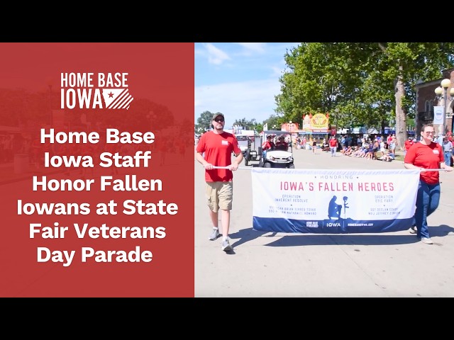 Home Base Iowa Staff Honor Fallen Iowans at the State Fair