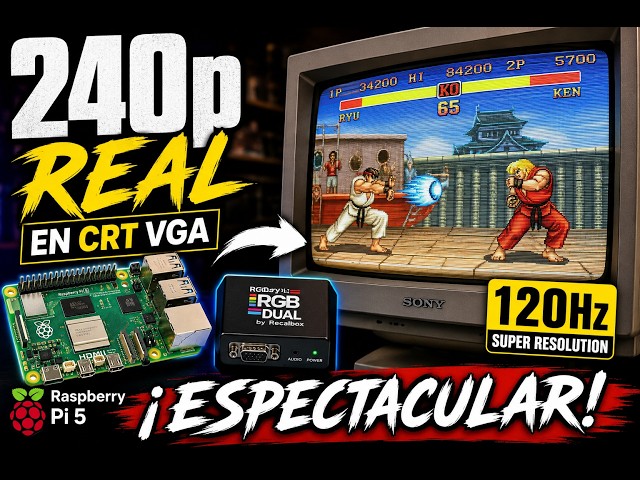 REAL 240p on a VGA CRT with Raspberry Pi 5 | How Super Resolution works
