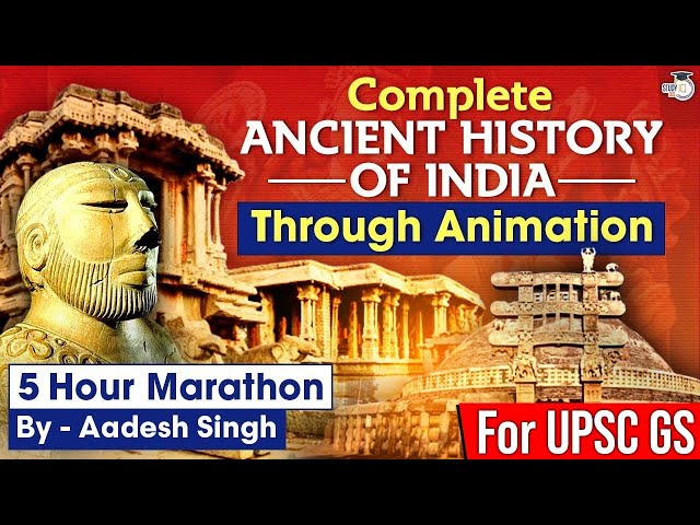 Complete Ancient Indian History in 5 hours through Animation | UPSC IAS