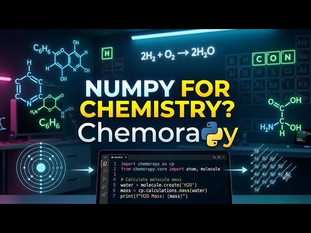 Building My Own Chemistry Library in Python | ChemoraPy #1