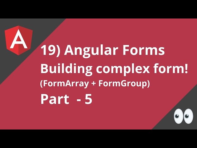 19 Angular FormArray + FormGroup | Part 5 | Angular in Tamil