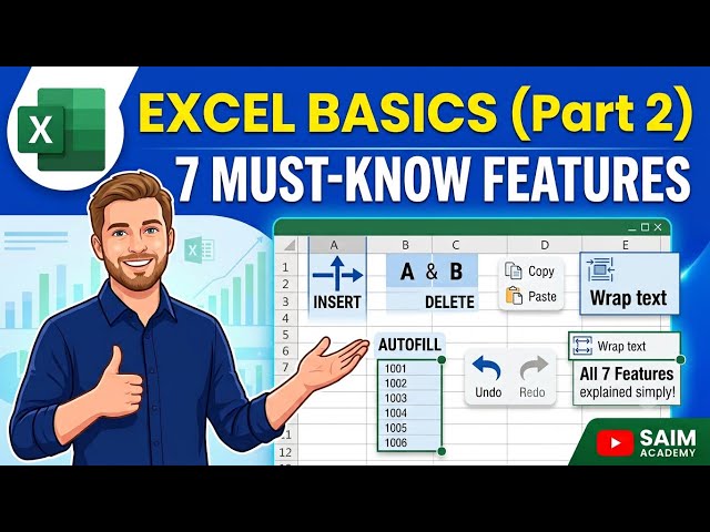 7 Must-Know Excel Features for Beginners | Excel Tutorial in Hindi (Part 2)⁠ 