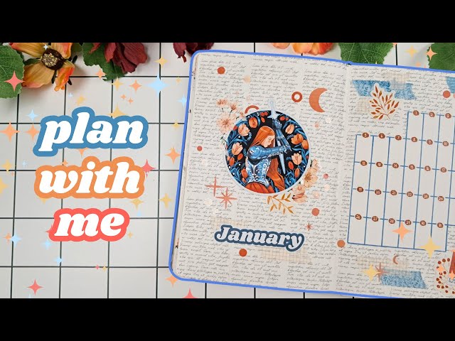 ✨JANUARY 2026 Planner Setup 🗡️ Women & Swords 💙 Real time plan with me