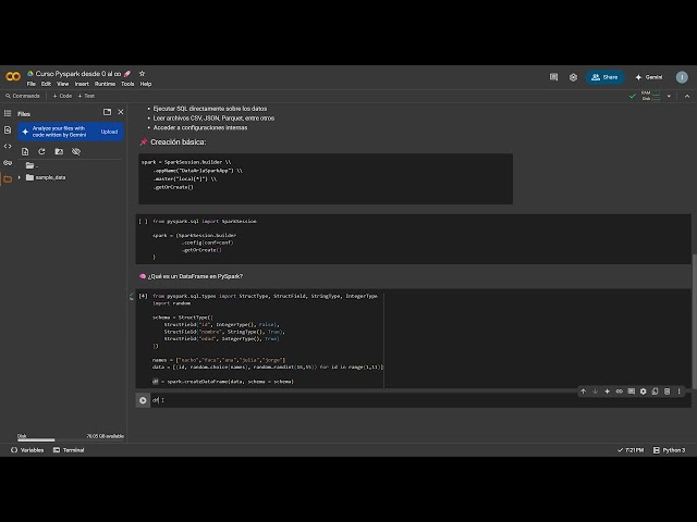 Curso de PySpark desde 0 al infinito - DataFrames parte 1