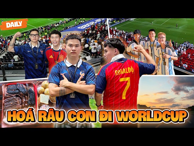 (DAILY #15) 3 RICONS MIX AND MEET TO WATCH THE WORLD CUP SEMI-FINAL AT DALLAS STADIUM TEXAS, TRYI...