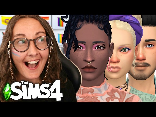 The Sims 4 but Every Sim is a Different Pride Flag