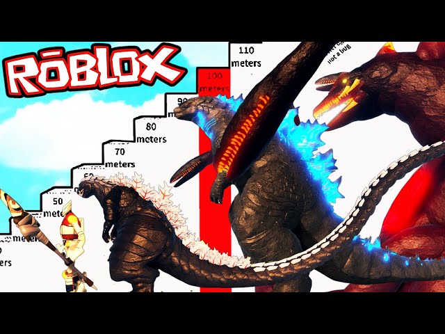 ALL GODZILLA KAIJU SIZE COMPARISONS (roblox)