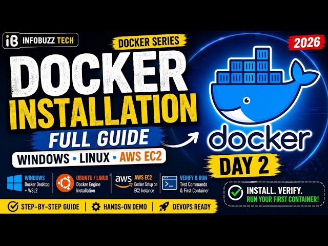 Day 2 | Docker Installation Full Guide | Windows, Linux & AWS EC2 Step-by-Step