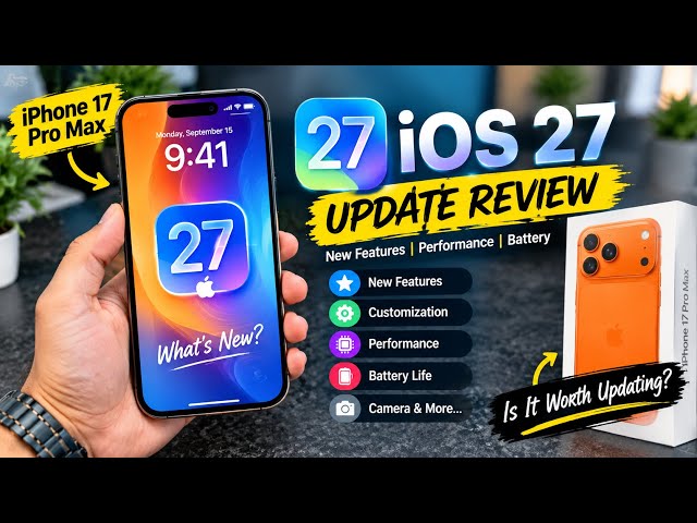 iOS 27 Review on iPhone 17 Pro Max – New Features, Battery & Performance!
