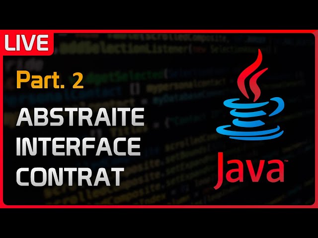 🔴 LIVE - Java Training - #2 - Abstract Classes and Interfaces