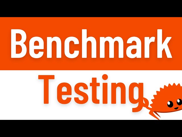 Benchmark testing your Rust code