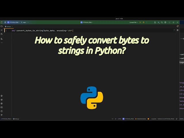 How to safely convert bytes to strings in Python? Safe Byte to String Conversion in Python Revealed!