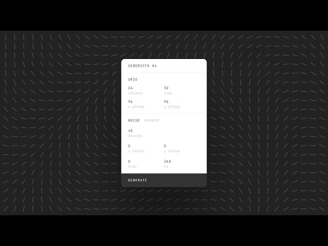 Generista: a Figma Plugin for creating Generative Artwork and Patterns