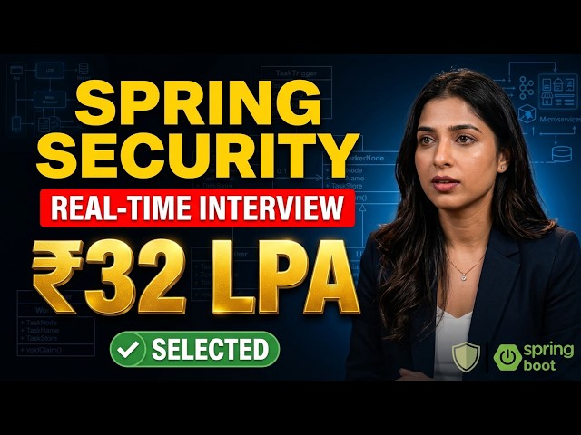 Java Spring Security Real-Time Interview | ₹32 LPA | JWT, OAuth2 & Authentication