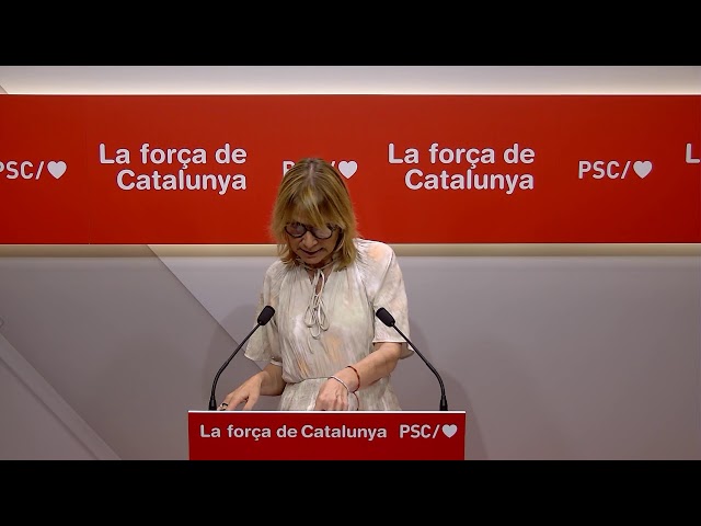 🔴 DIRECTE: Roda de premsa PSC 22/06/2026