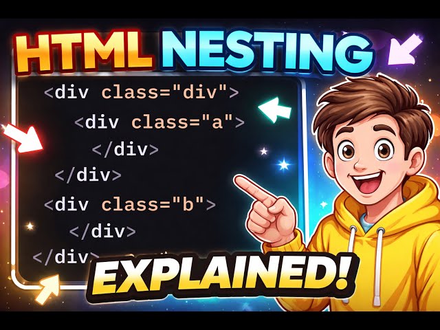 css design with HTML NESTING || css