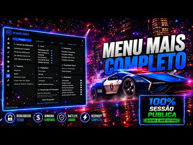 THE BEST MOD FOR GTA V ONLINE PUBLIC SESSIONS ON GTA V ENHANCED, PERMANENT BATTLE ON !! CRAZY FAR...