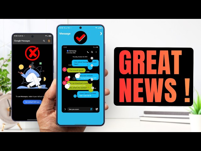 GREAT NEWS ! Samsung Messages is not going away !