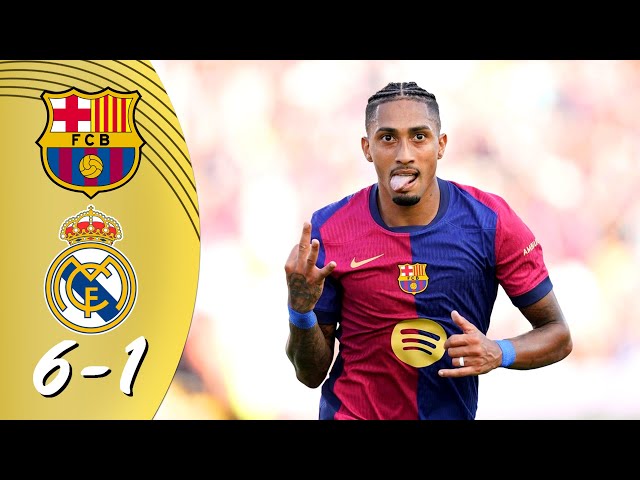 HIGHLIGHTS | Barcelona 6-1 Real Madrid | RESUMEN All Goals & Highlights
