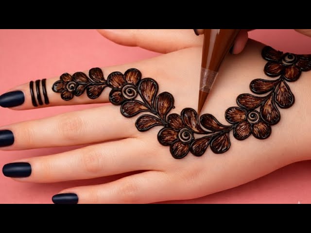 Very Simple Unique styles Mehndi Design For Back Hand|New Easy Mehndi Design 2025 | Mehandi Designs|