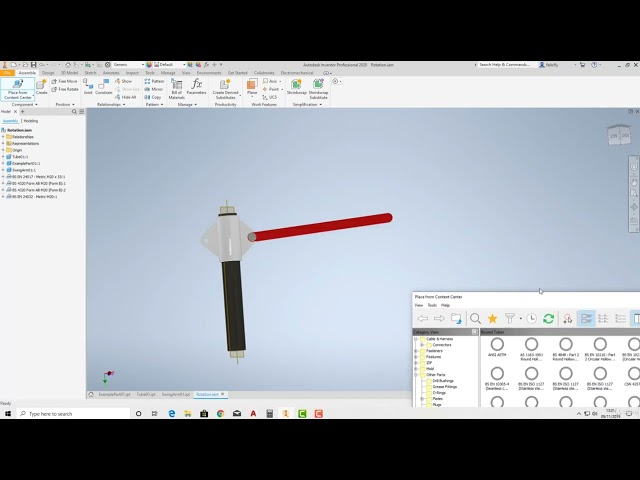 31  Introduction to the Content Centre 02 | AutoDesk Inventor Complete Learning Tutorials