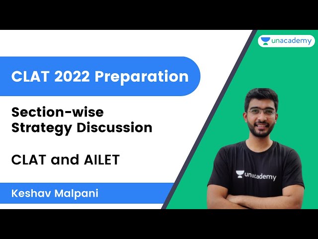 Section-wise Strategy Discussion for CLAT and AILET| CLAT 2022  Preparation | Keshav Malpani