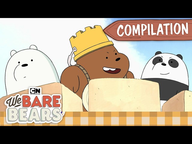 Beach Day! 🌊  | We Bare Bears Summer Compilation| Cartoon Network