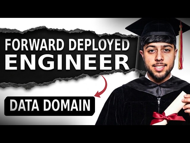 New Role For Data Domain - Forward Deployed Engineer (FDE)