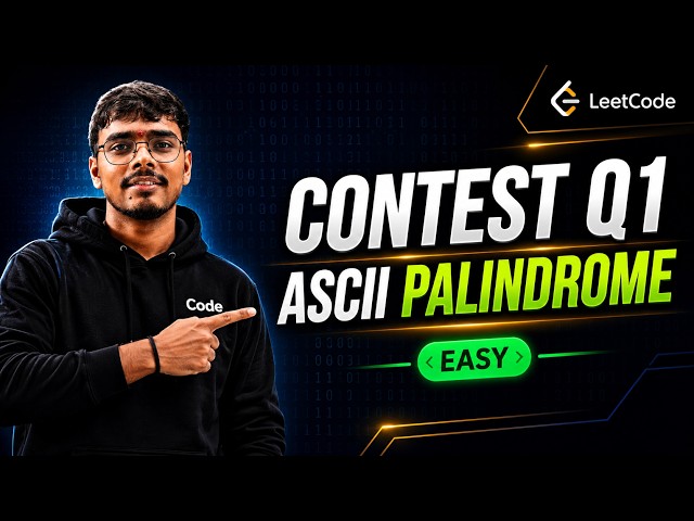 LeetCode 4030 - Check ASCII Palindromic | Weekly Contest Q1 Solution (Java/C++/Python)