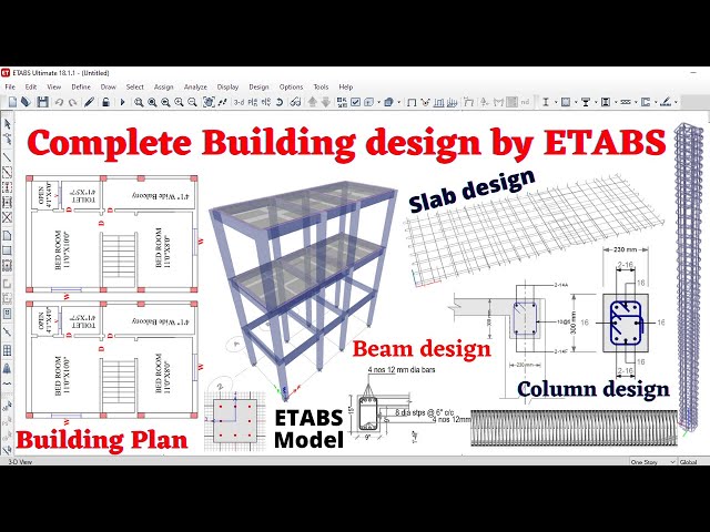 Complete G+1 building design by using ETABS software | Duplex house design | civil engineering |