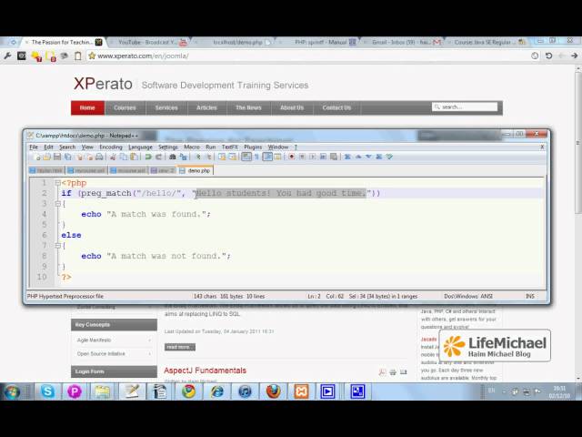 The preg_match Function in PHP