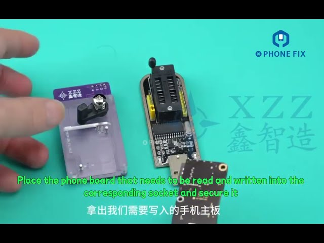 Use XZZ U2 Charging EEPROM IC Read/Write Tool and CH341A Programmer for iPhone 15 Pro/16PM Repair