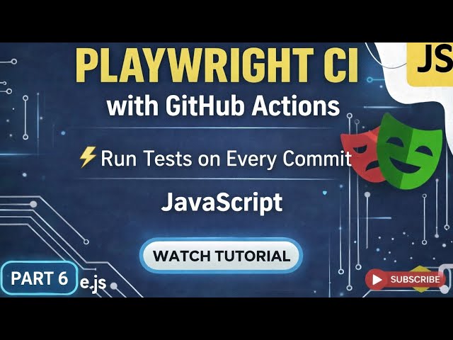 Playwright CI with GitHub Actions | Run Tests Automatically on Every Commit