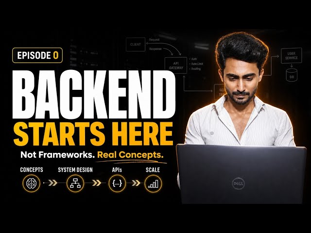 Stop Learning Frameworks! Learn Backend the Right Way 🚀 | Backend Engineering Masterclass Ep. 0
