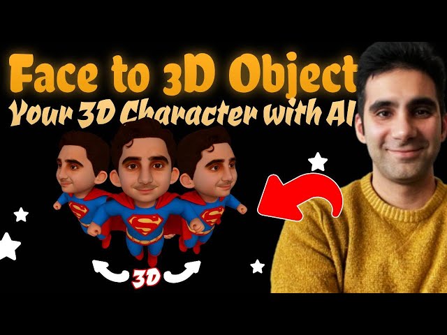 Turn Your Face into A 3D Model Character with AI in a minutes
