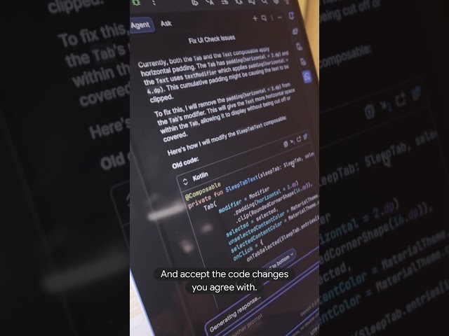 What is android studio's "Fix UI" AI feature and how to use it