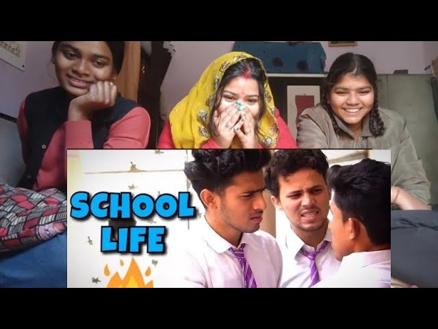 SCHOOL LIFE | Round2hell | Reaction in Indian🤗 Family Reaction Hd#yrf #skr #round2hell #reaction